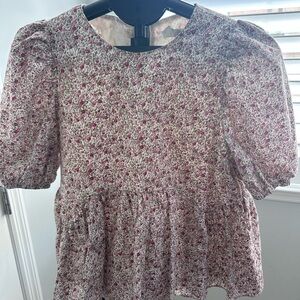 Tuckernuck , Hyacinth House Chic Floral Puff Sleeve Blouse